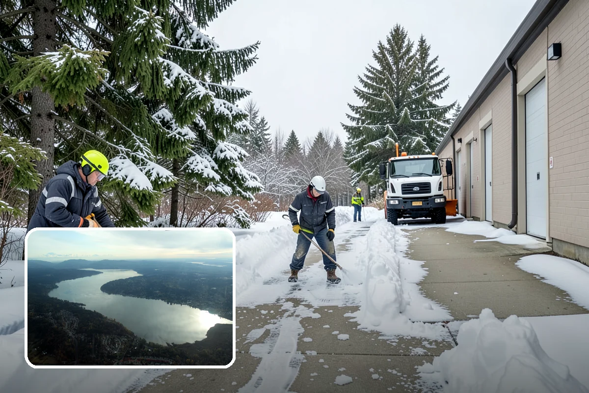 REO Property Snow Removal in Sammamish, King County, WA - Meets lender and preservation-company clearing requirements