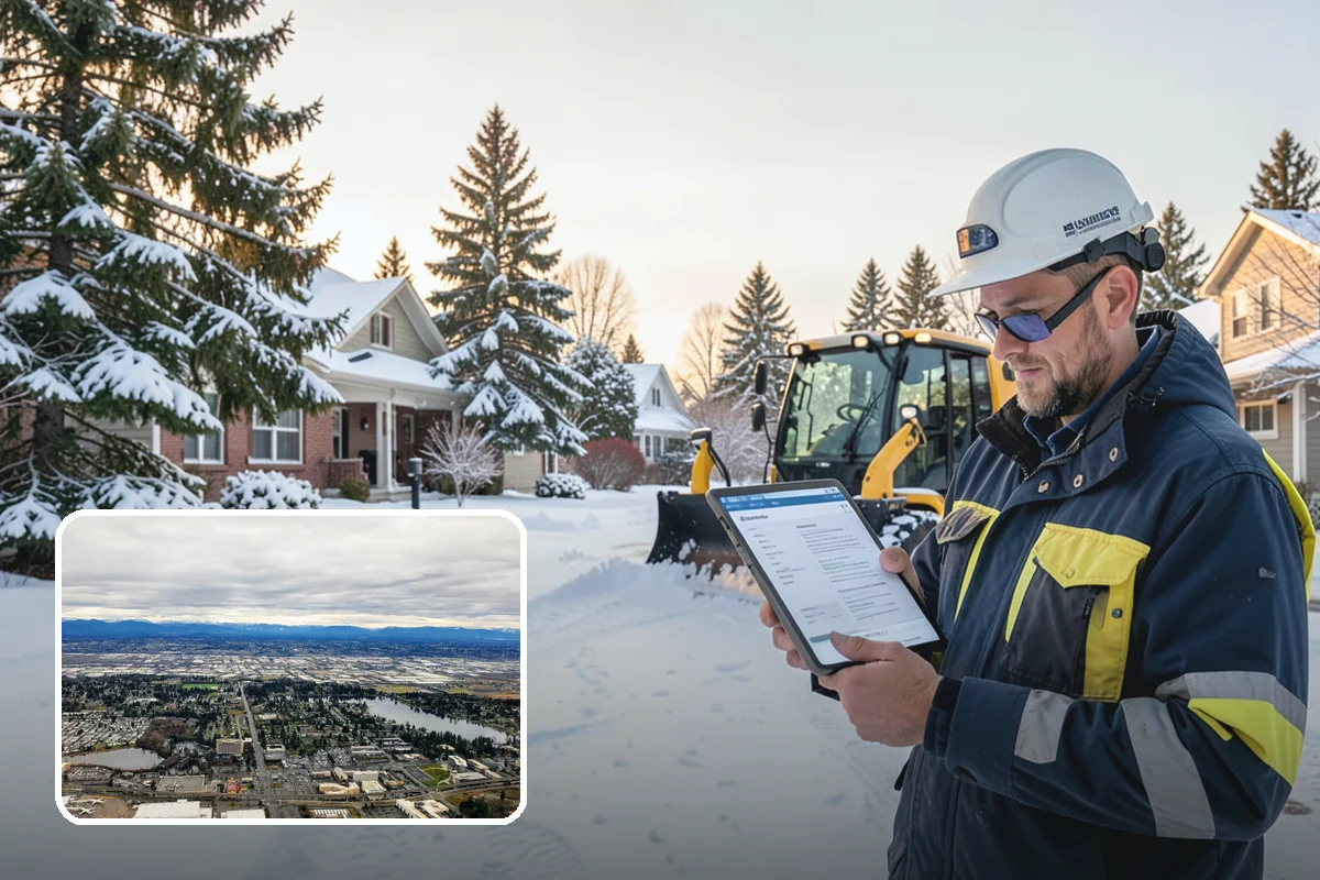 REO Property Snow Removal in SeaTac, King County, WA - Meets lender and preservation-company clearing requirements