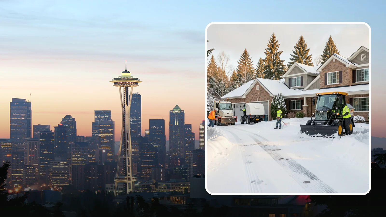 REO Property Snow Removal in Seattle, King County, WA - We provide documented snow and ice clearing for bank-owned and REO properties across Western Washington to keep them compliant...