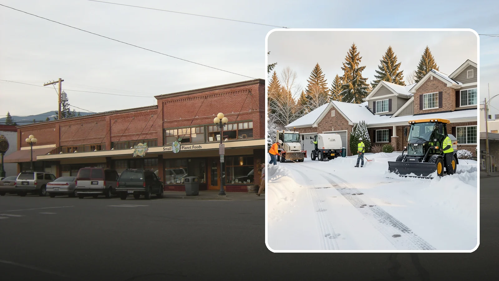 REO Property Snow Removal in Sedro-Woolley, Skagit County, WA - We provide documented snow and ice clearing for bank-owned and REO properties across Western Washington to keep them compliant...