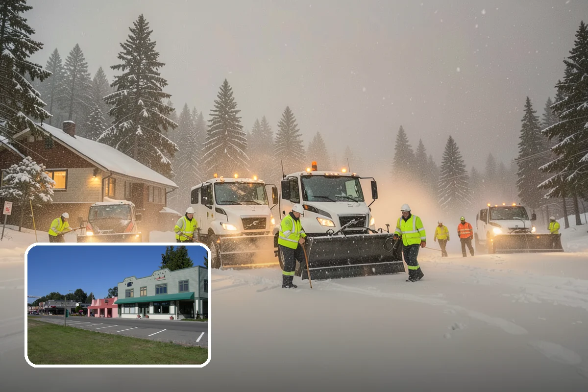 REO Property Snow Removal in Snoqualmie, King County, WA - Meets lender and preservation-company clearing requirements