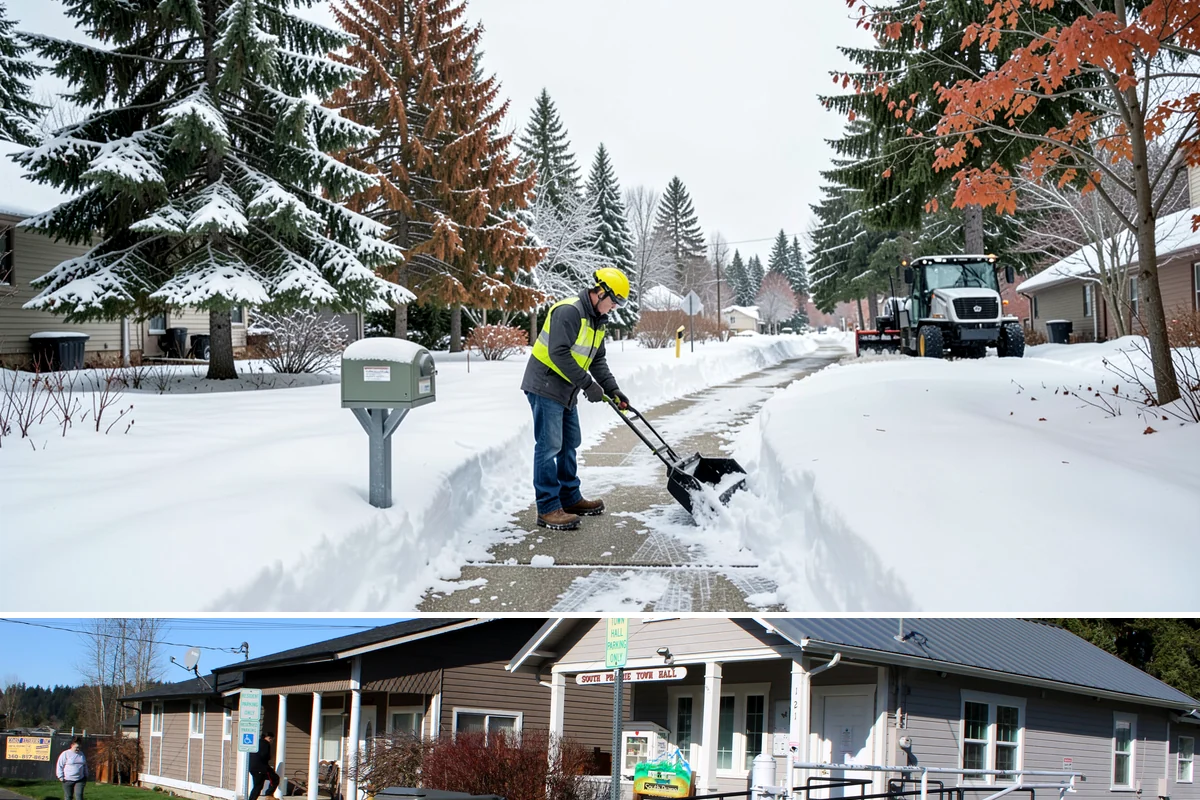 REO Property Snow Removal in South Prairie, Pierce County, WA - Contract portfolio coverage ahead of the winter season so every REO asset is protected from the first snowfall through spring...