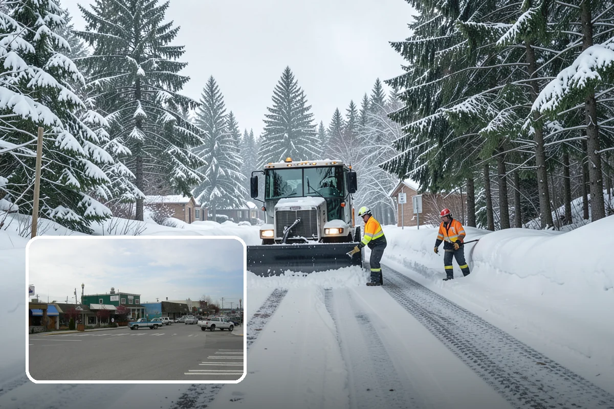 REO Property Snow Removal in Stanwood, Snohomish County, WA - Meets lender and preservation-company clearing requirements
