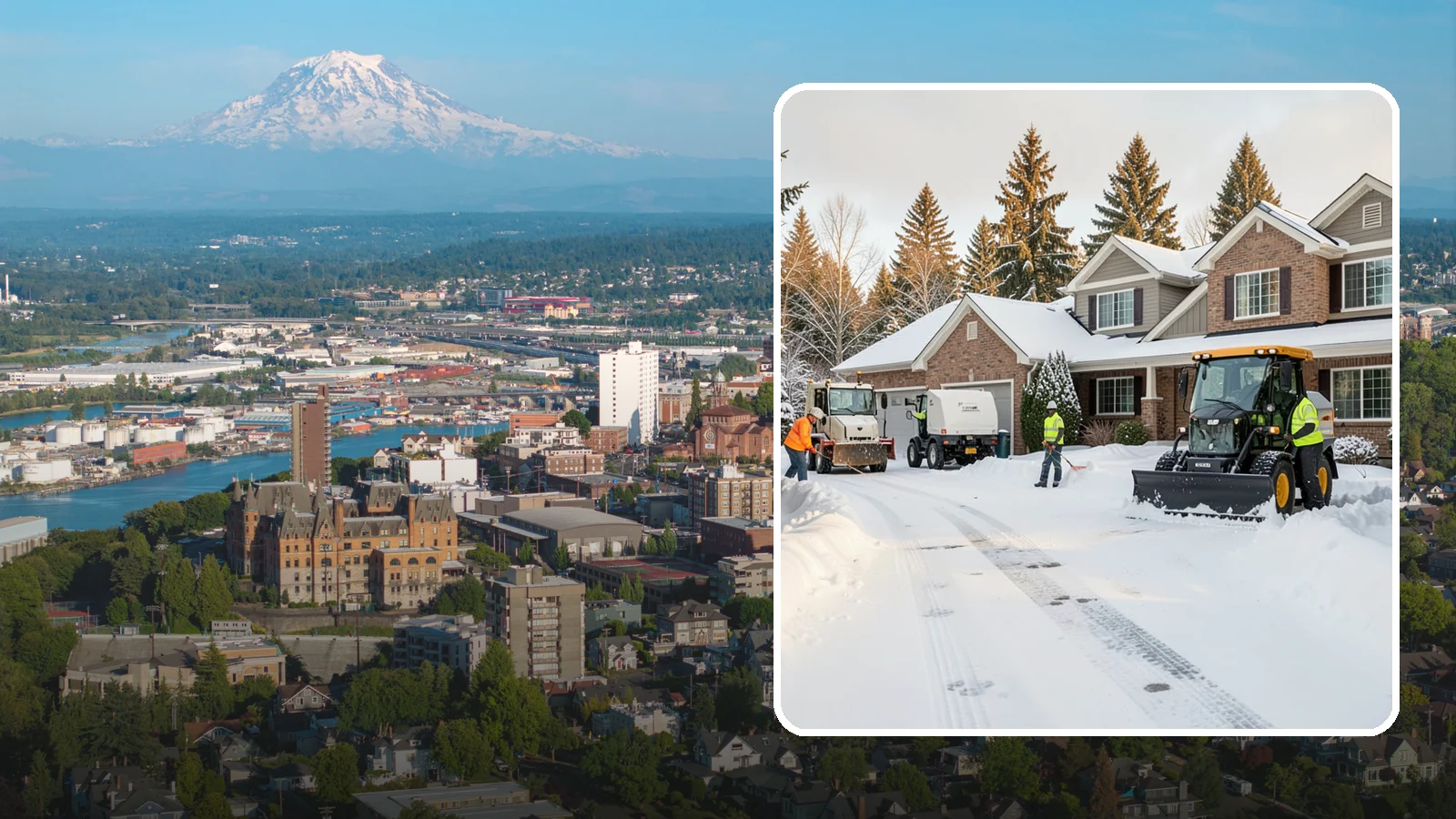 REO Property Snow Removal in Tacoma, Pierce County, WA - We provide documented snow and ice clearing for bank-owned and REO properties across Western Washington to keep them compliant...