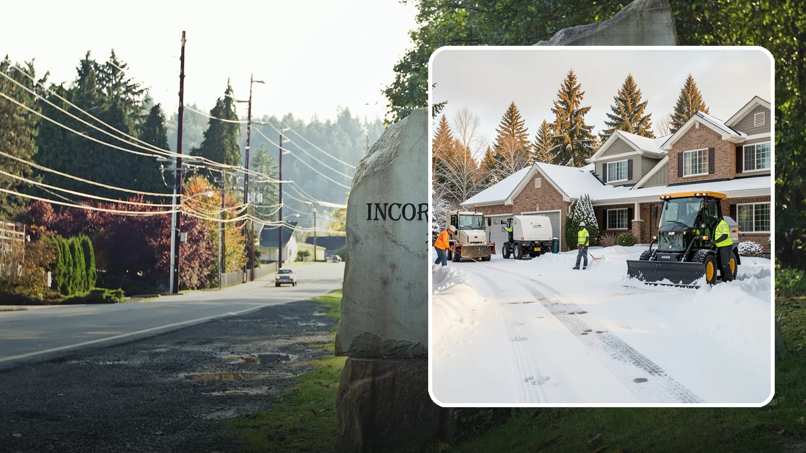 REO Property Snow Removal in Wilkeson, Pierce County, WA - We provide documented snow and ice clearing for bank-owned and REO properties across Western Washington to keep them compliant...