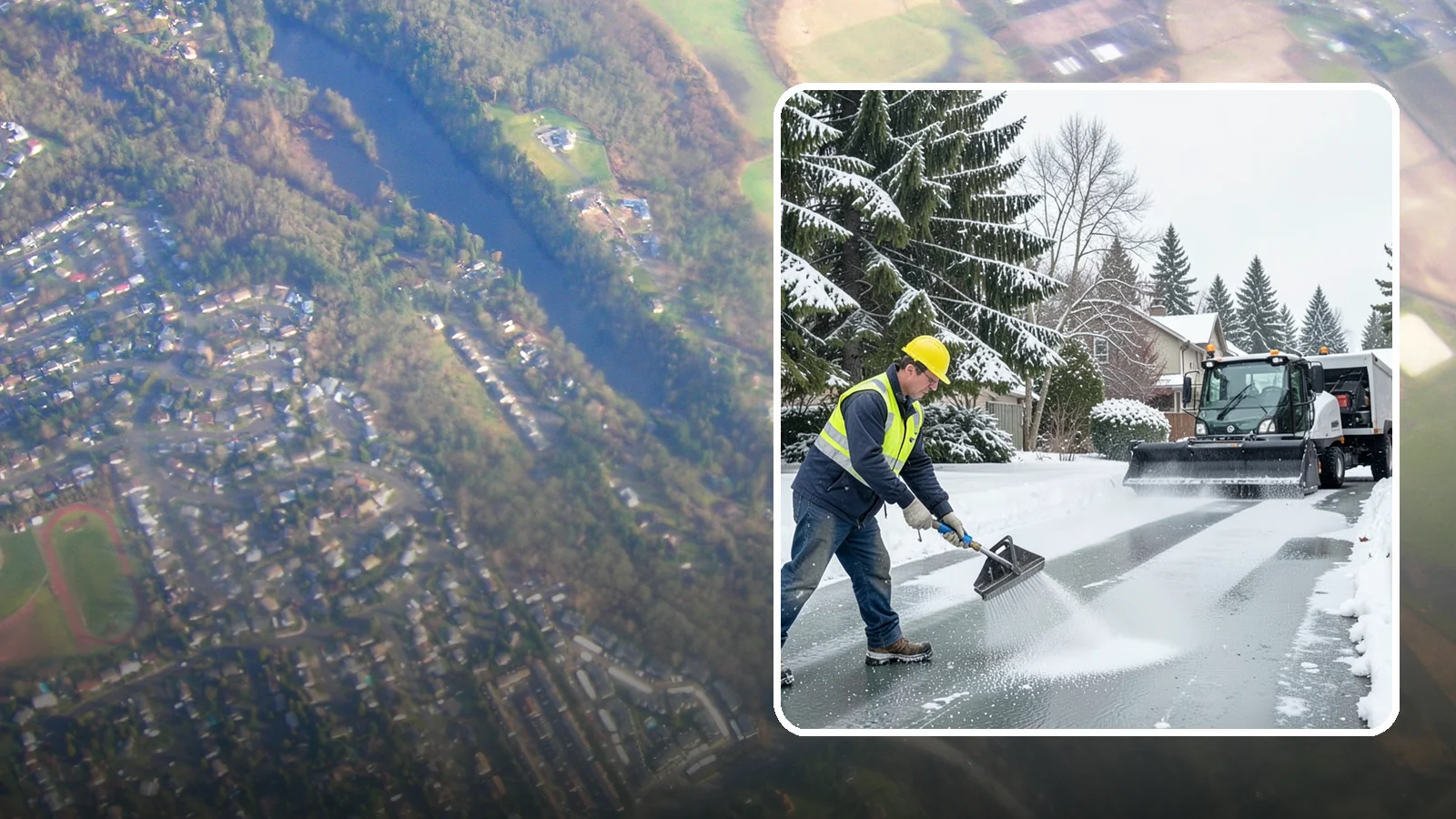 Residential Deicing in Algona, King County, WA - Targeted deicing that keeps Western Washington driveways, walkways, and front steps free of the black ice that forms after...