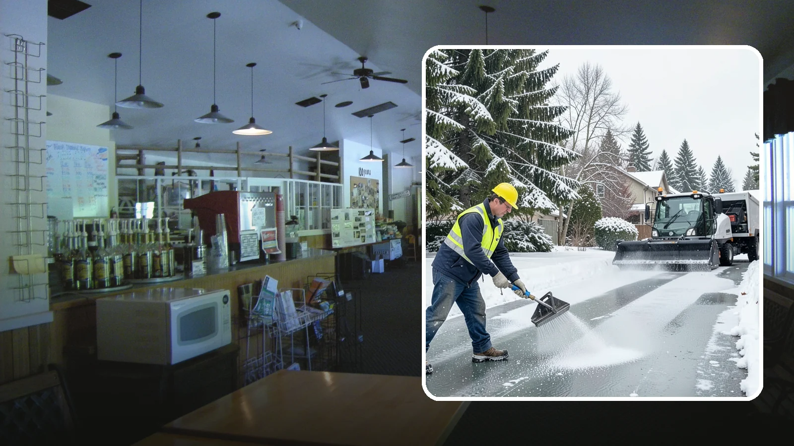 Residential Deicing in Black Diamond, King County, WA - Targeted deicing that keeps Western Washington driveways, walkways, and front steps free of the black ice that forms after...