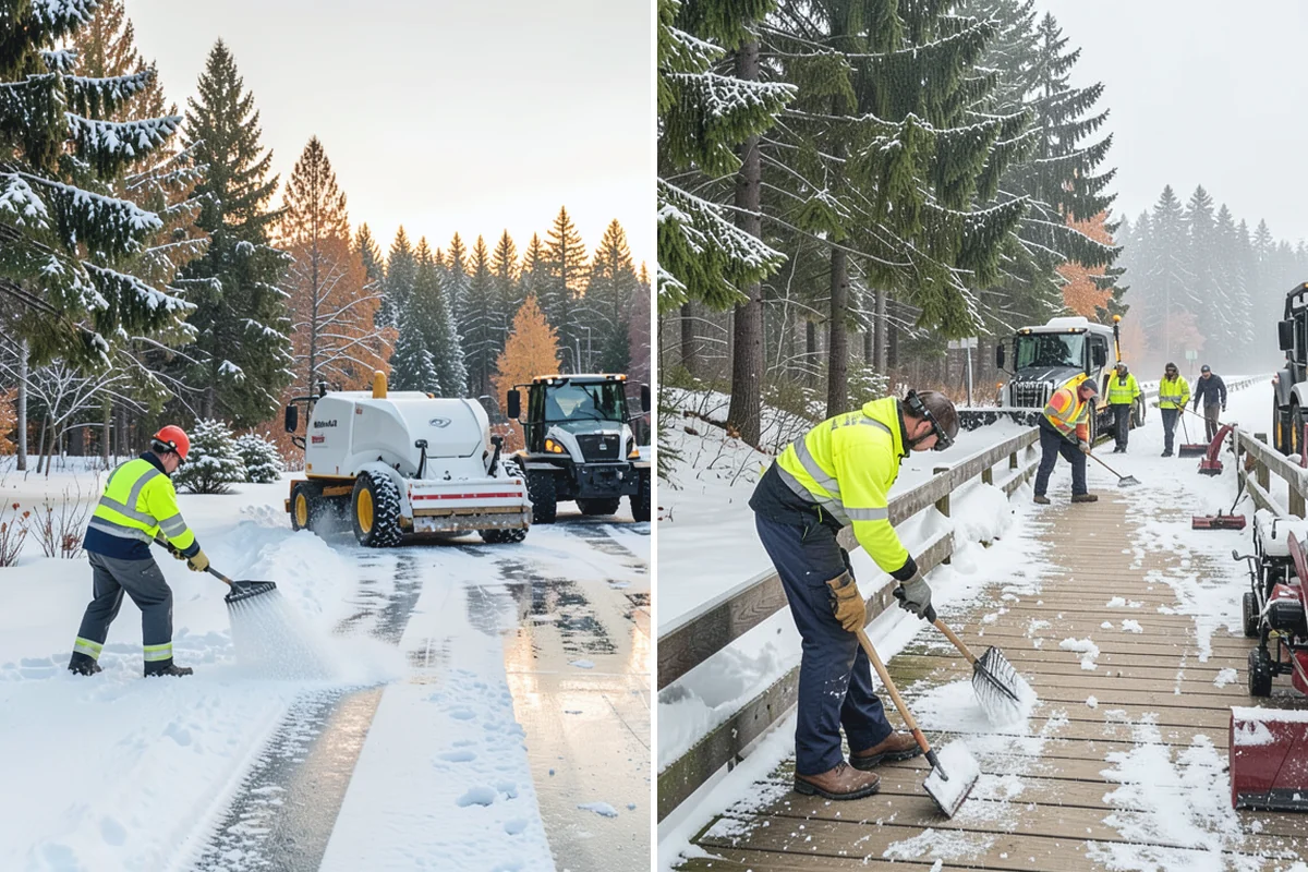 Residential Deicing in Bonney Lake, Pierce County, WA - Walk the property to map sloped driveways, shaded walks, and step landings