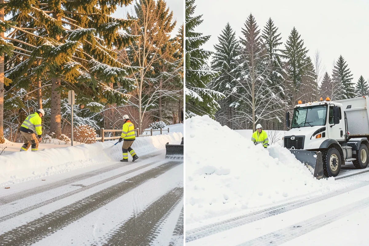 Residential Deicing in Brier, Snohomish County, WA - Walk the property to map sloped driveways, shaded walks, and step landings