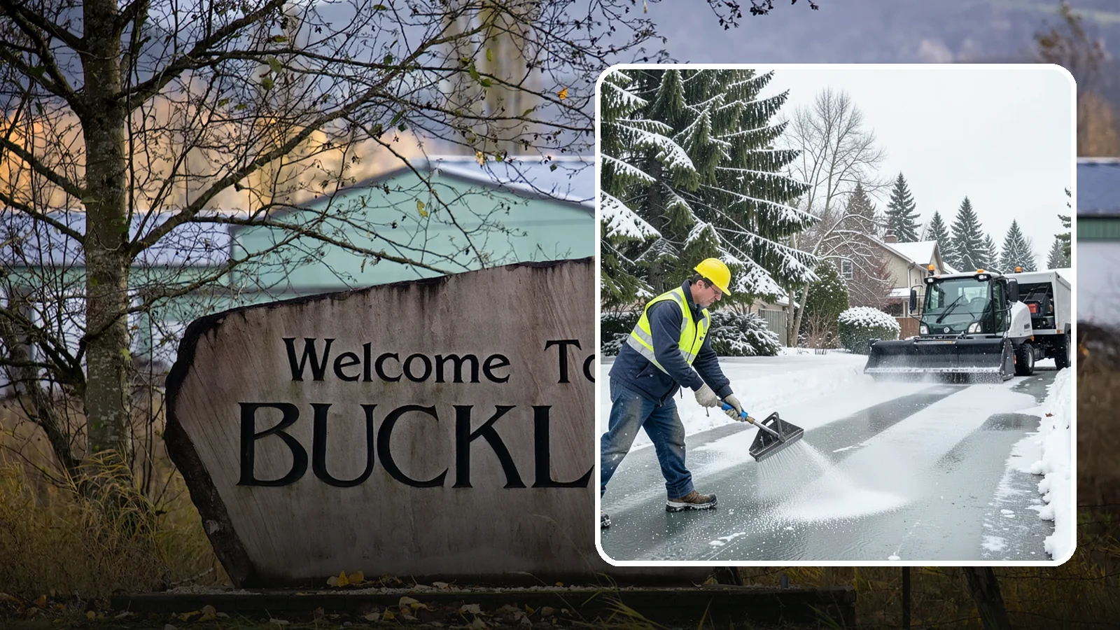 Residential Deicing in Buckley, Pierce County, WA - Targeted deicing that keeps Western Washington driveways, walkways, and front steps free of the black ice that forms after...