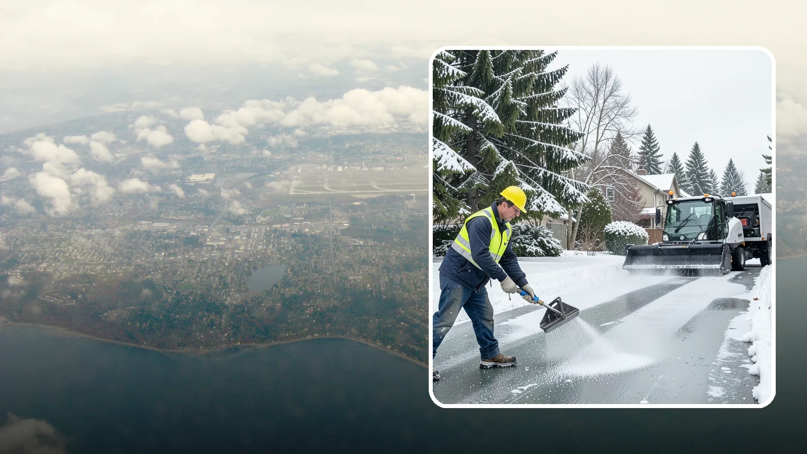 Residential Deicing in Burien, King County, WA - Targeted deicing that keeps Western Washington driveways, walkways, and front steps free of the black ice that forms after...