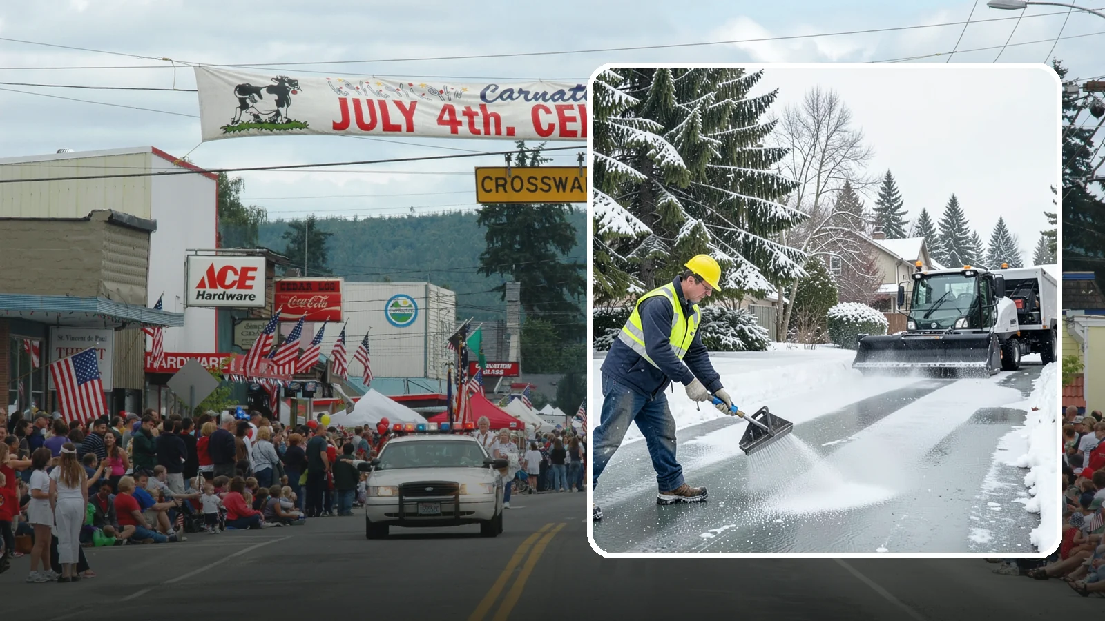 Residential Deicing in Carnation, King County, WA - Targeted deicing that keeps Western Washington driveways, walkways, and front steps free of the black ice that forms after...
