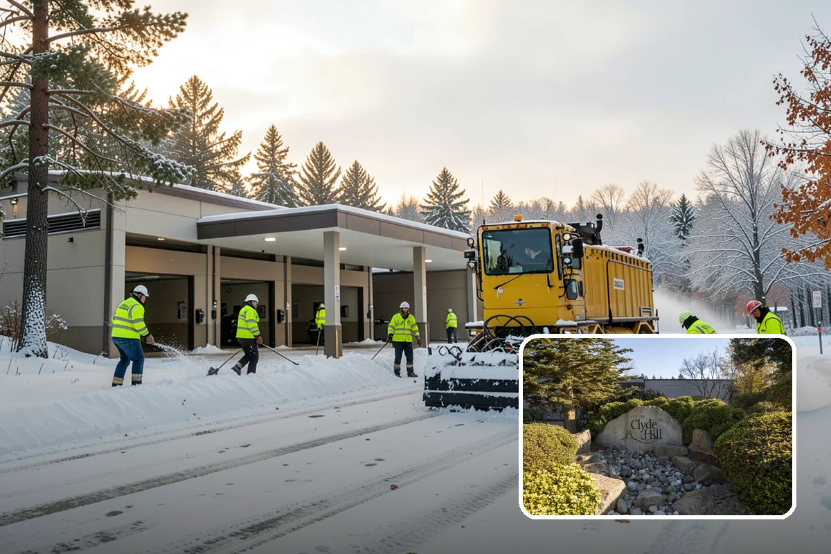 Residential Deicing in Clyde Hill, King County, WA - Prevents falls on shaded, slow-thawing entry paths