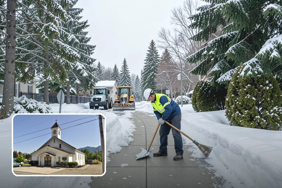 Residential Deicing in Concrete, Skagit County, WA - Prevents falls on shaded, slow-thawing entry paths