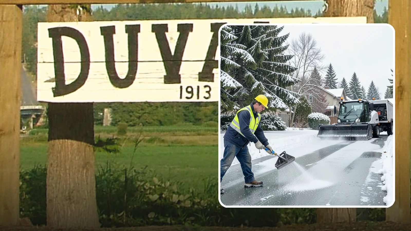 Residential Deicing in Duvall, King County, WA - Targeted deicing that keeps Western Washington driveways, walkways, and front steps free of the black ice that forms after...