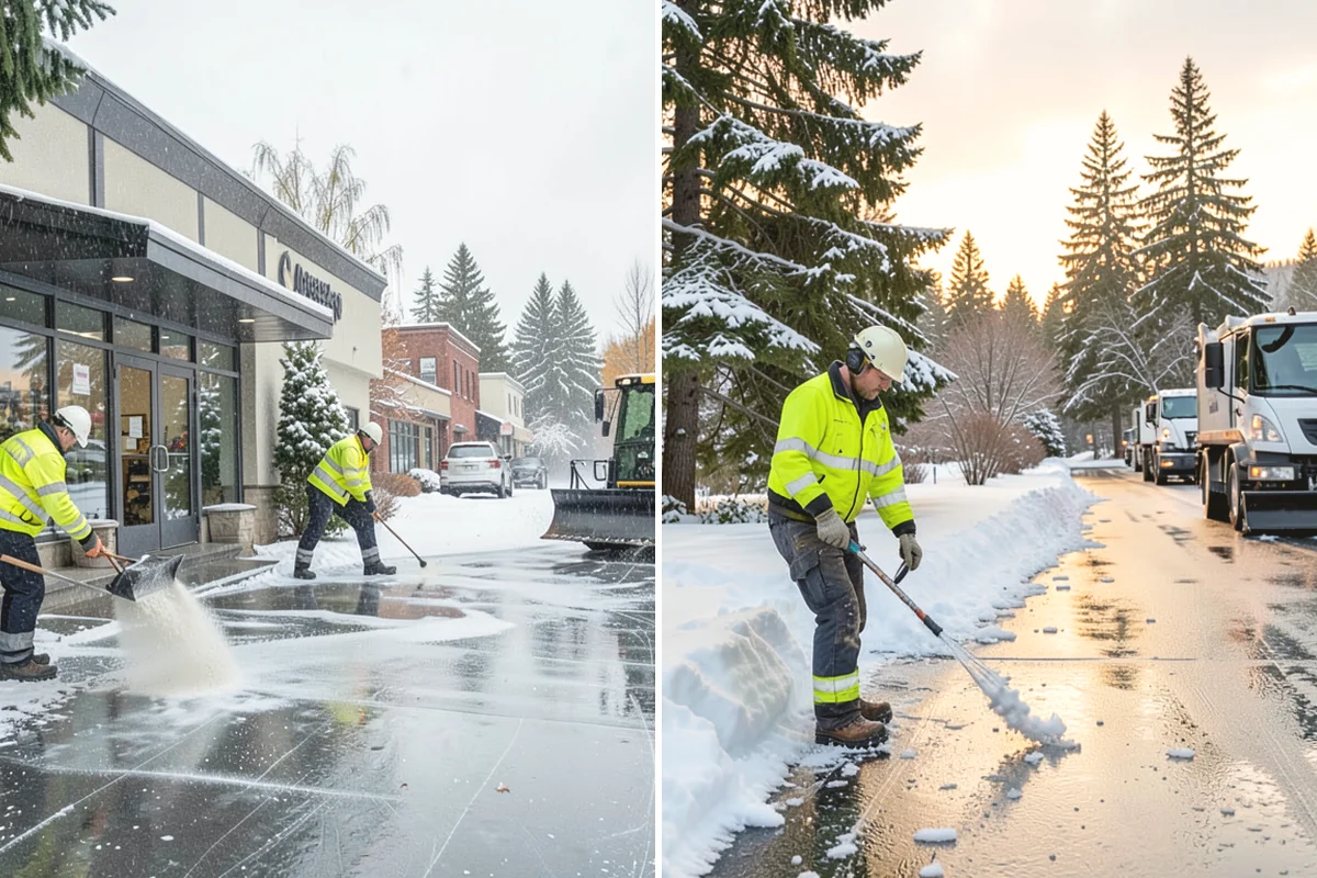 Residential Deicing in Duvall, King County, WA - Walk the property to map sloped driveways, shaded walks, and step landings