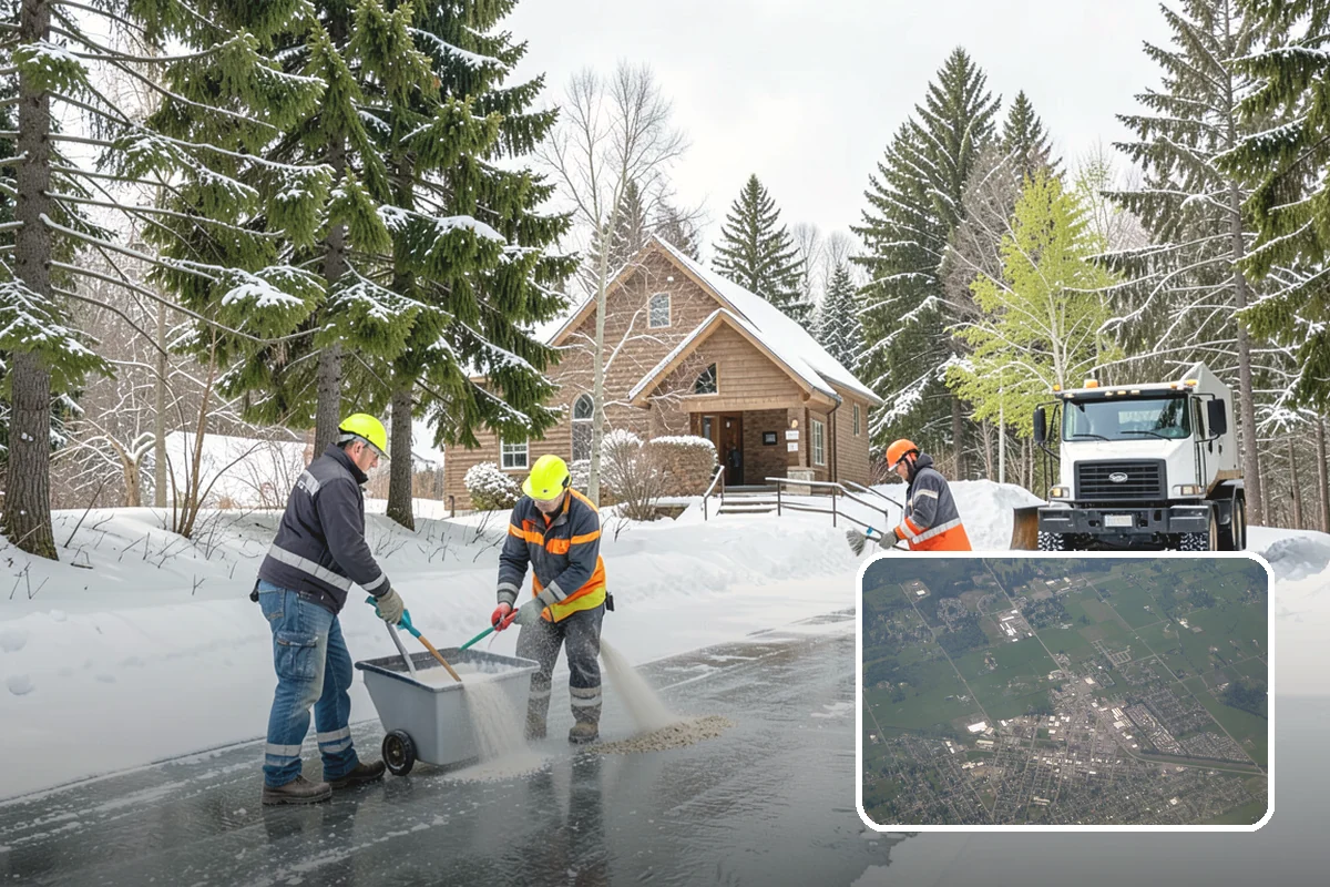 Residential Deicing in Enumclaw, King County, WA - Prevents falls on shaded, slow-thawing entry paths
