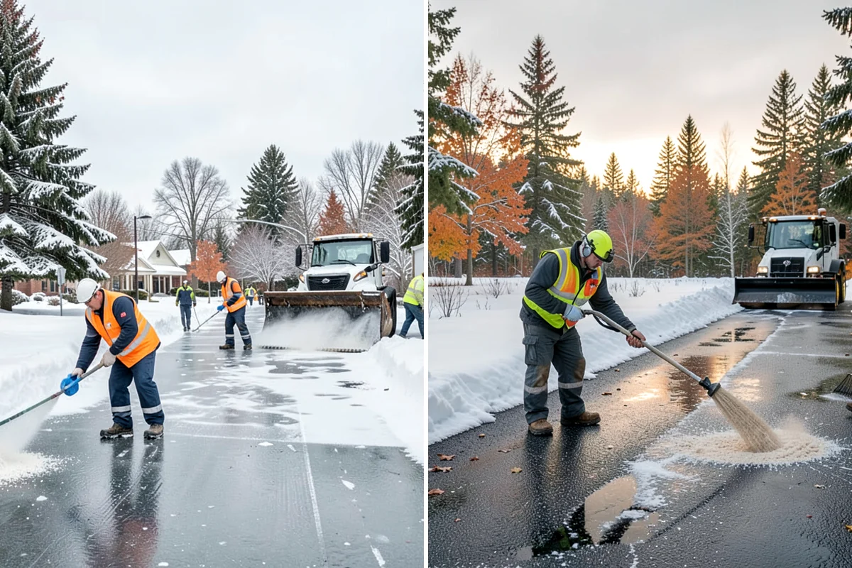 Residential Deicing in Enumclaw, King County, WA - Walk the property to map sloped driveways, shaded walks, and step landings
