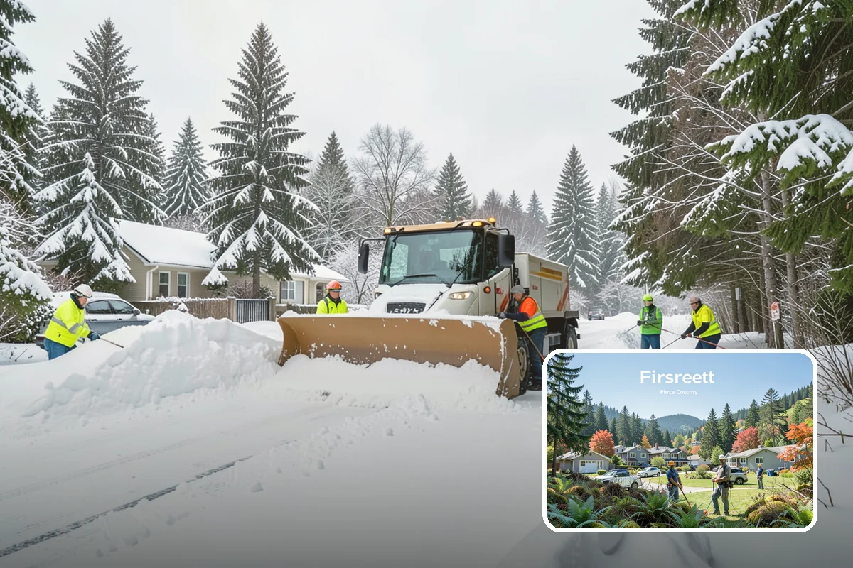 Residential Deicing in Fircrest, Pierce County, WA - Prevents falls on shaded, slow-thawing entry paths