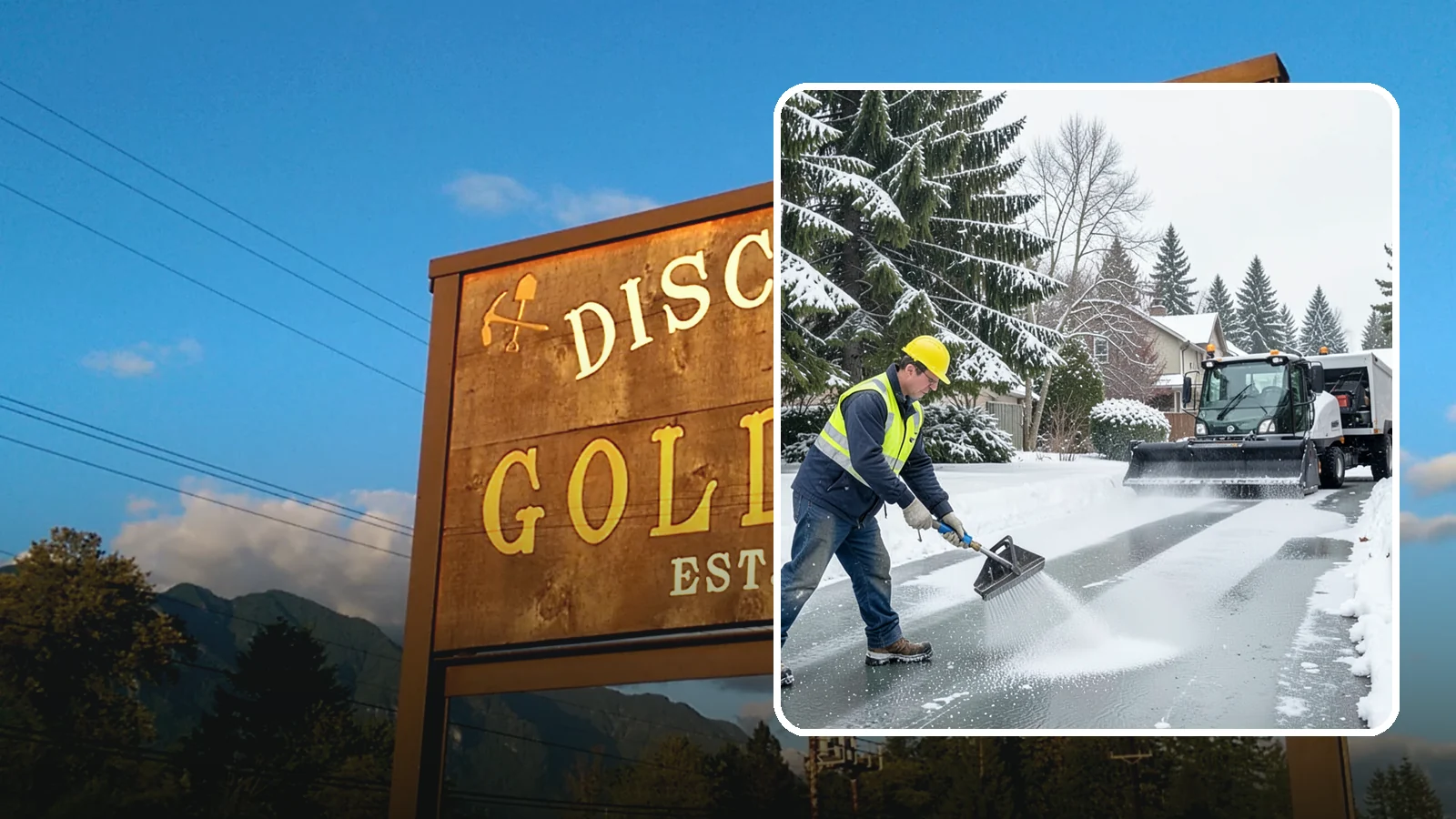 Residential Deicing in Gold Bar, Snohomish County, WA - Targeted deicing that keeps Western Washington driveways, walkways, and front steps free of the black ice that forms after...