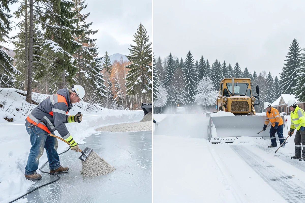 Residential Deicing in Gold Bar, Snohomish County, WA - Walk the property to map sloped driveways, shaded walks, and step landings