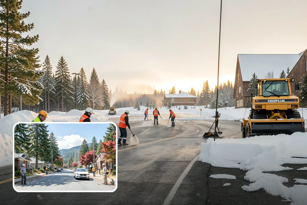 Residential Deicing in Hunts Point, King County, WA - Prevents falls on shaded, slow-thawing entry paths