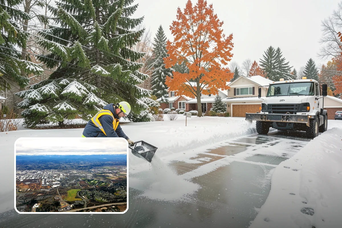 Residential Deicing in Kent, King County, WA - Prevents falls on shaded, slow-thawing entry paths