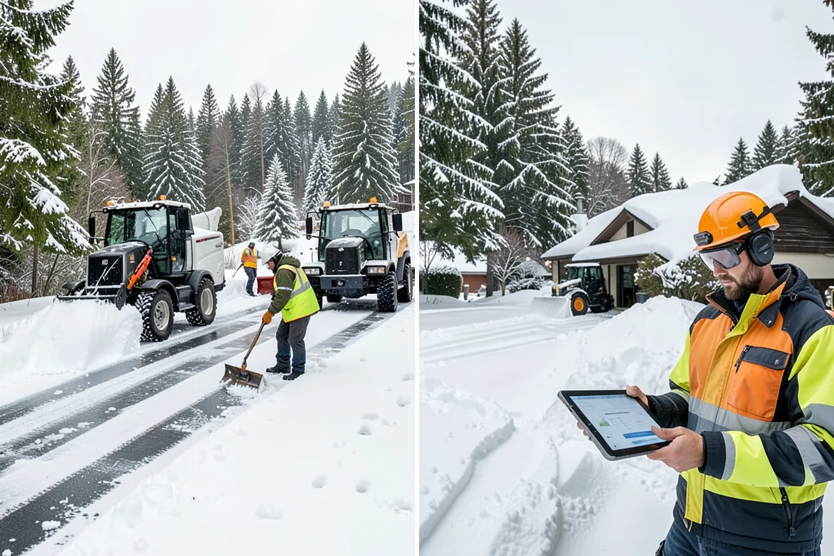 Residential Deicing in Lake Forest Park, King County, WA - Walk the property to map sloped driveways, shaded walks, and step landings