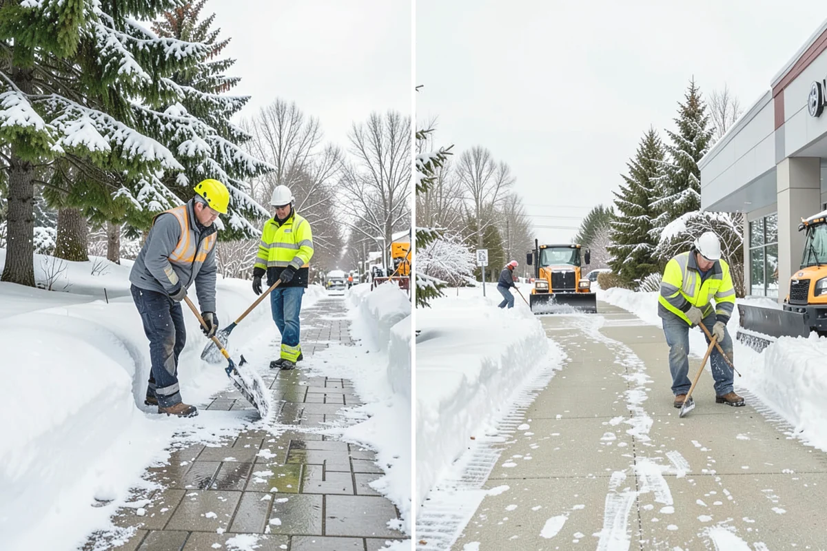 Residential Deicing in Lake Stevens, Snohomish County, WA - Walk the property to map sloped driveways, shaded walks, and step landings
