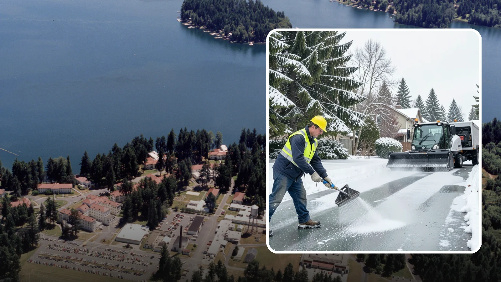 Residential Deicing in Lakewood, Pierce County, WA - Targeted deicing that keeps Western Washington driveways, walkways, and front steps free of the black ice that forms after...