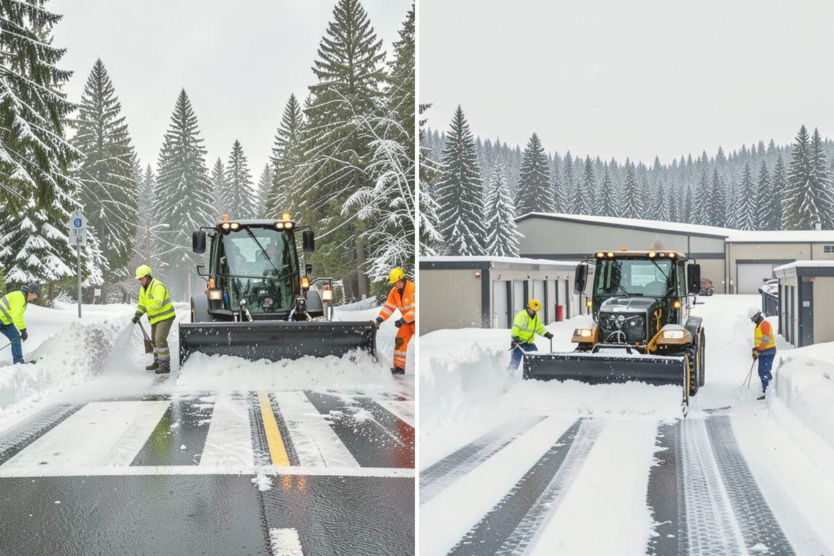 Residential Deicing in Langley, Island County, WA - Walk the property to map sloped driveways, shaded walks, and step landings