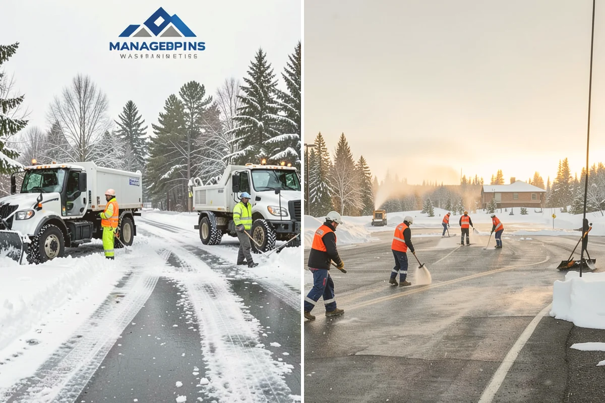 Residential Deicing in Lynnwood, Snohomish County, WA - Walk the property to map sloped driveways, shaded walks, and step landings