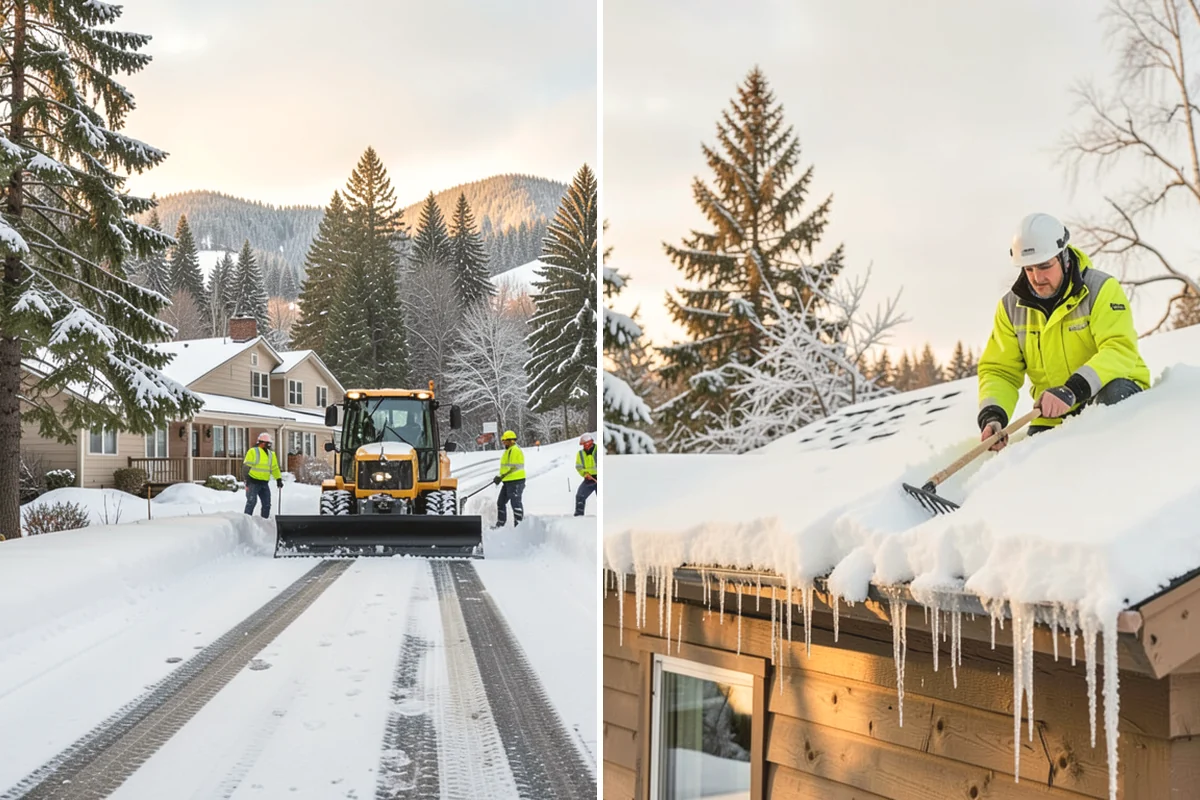 Residential Deicing in Mercer Island, King County, WA - Walk the property to map sloped driveways, shaded walks, and step landings