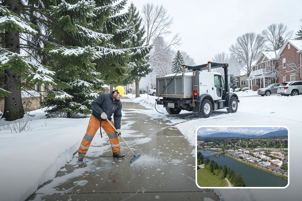 Residential Deicing in Mount Vernon, Skagit County, WA - Prevents falls on shaded, slow-thawing entry paths