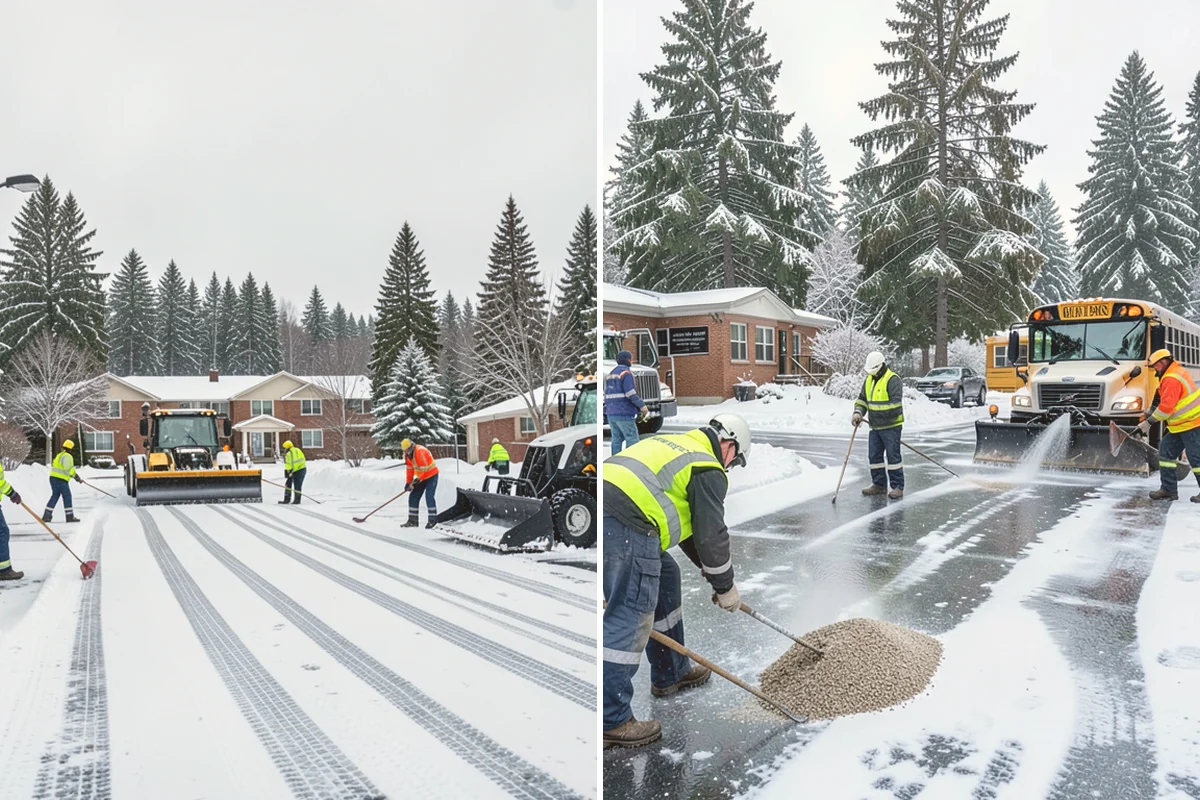 Residential Deicing in Mount Vernon, Skagit County, WA - Walk the property to map sloped driveways, shaded walks, and step landings