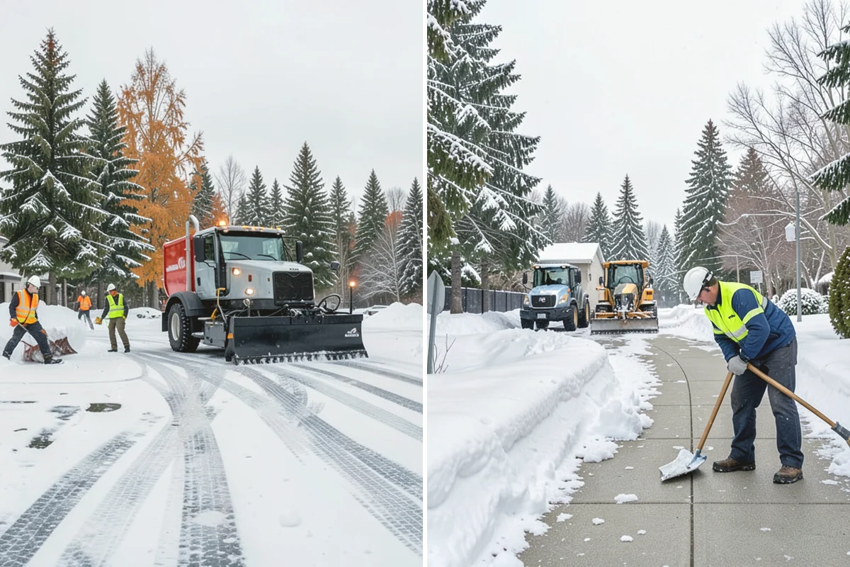 Residential Deicing in Mountlake Terrace, Snohomish County, WA - Walk the property to map sloped driveways, shaded walks, and step landings