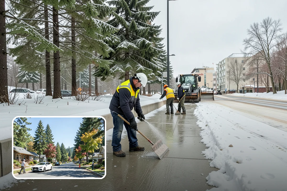 Residential Deicing in Orting, Pierce County, WA - Prevents falls on shaded, slow-thawing entry paths