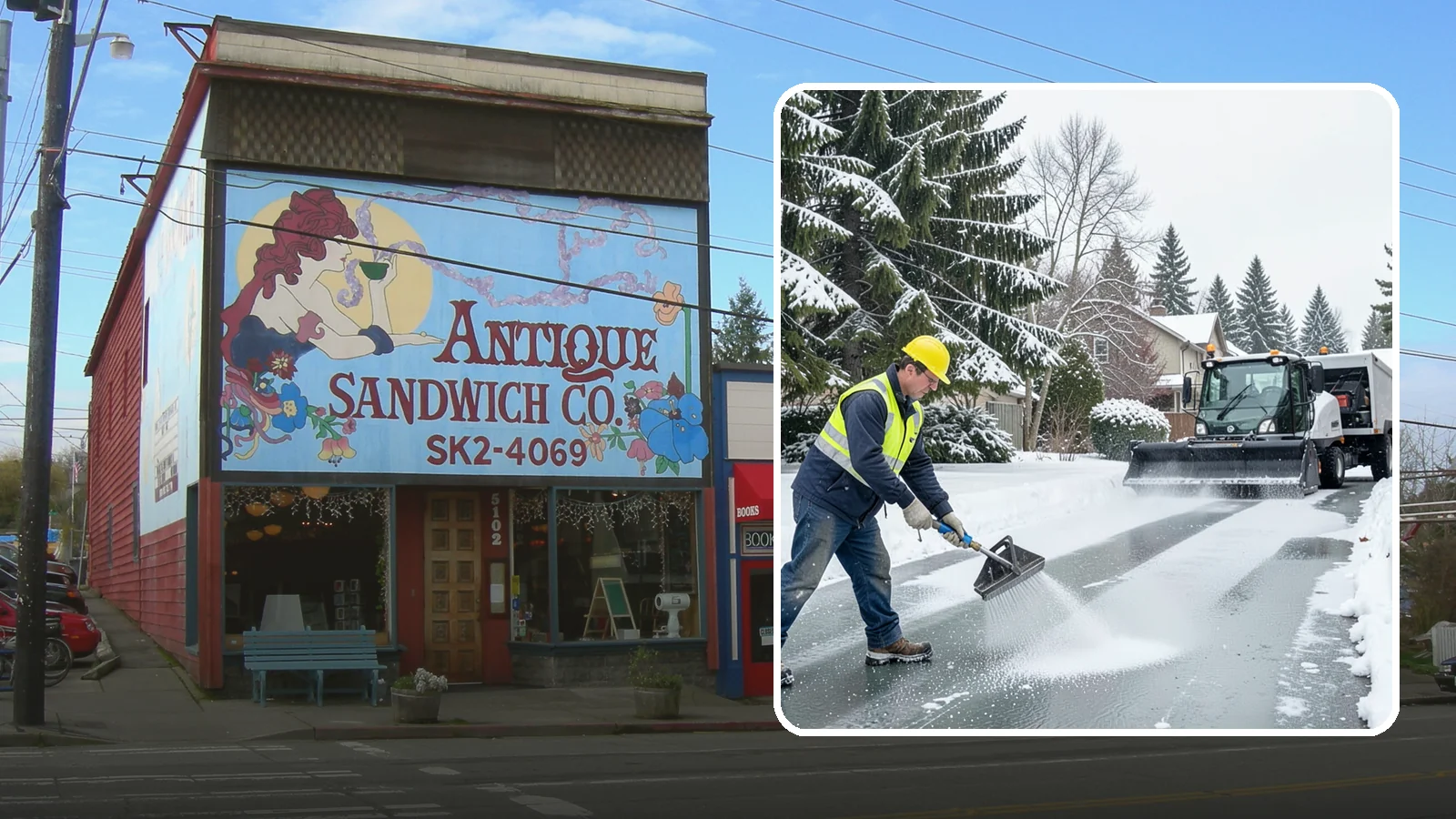 Residential Deicing in Ruston, Pierce County, WA - Targeted deicing that keeps Western Washington driveways, walkways, and front steps free of the black ice that forms after...