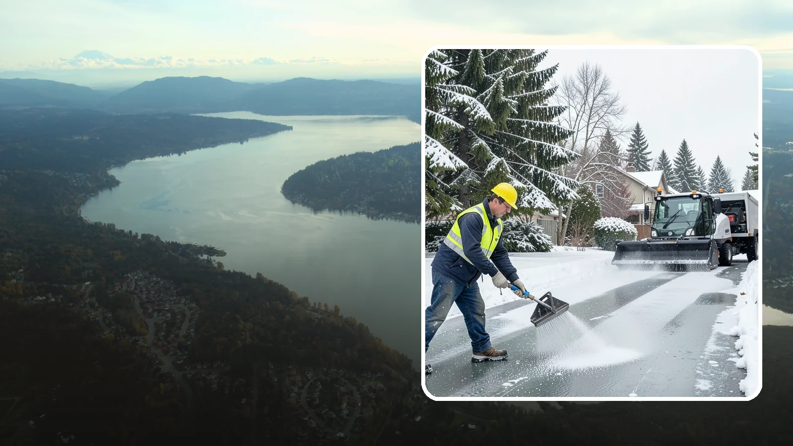 Residential Deicing in Sammamish, King County, WA - Targeted deicing that keeps Western Washington driveways, walkways, and front steps free of the black ice that forms after...