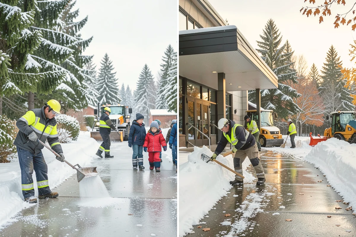 Residential Deicing in Sammamish, King County, WA - Walk the property to map sloped driveways, shaded walks, and step landings