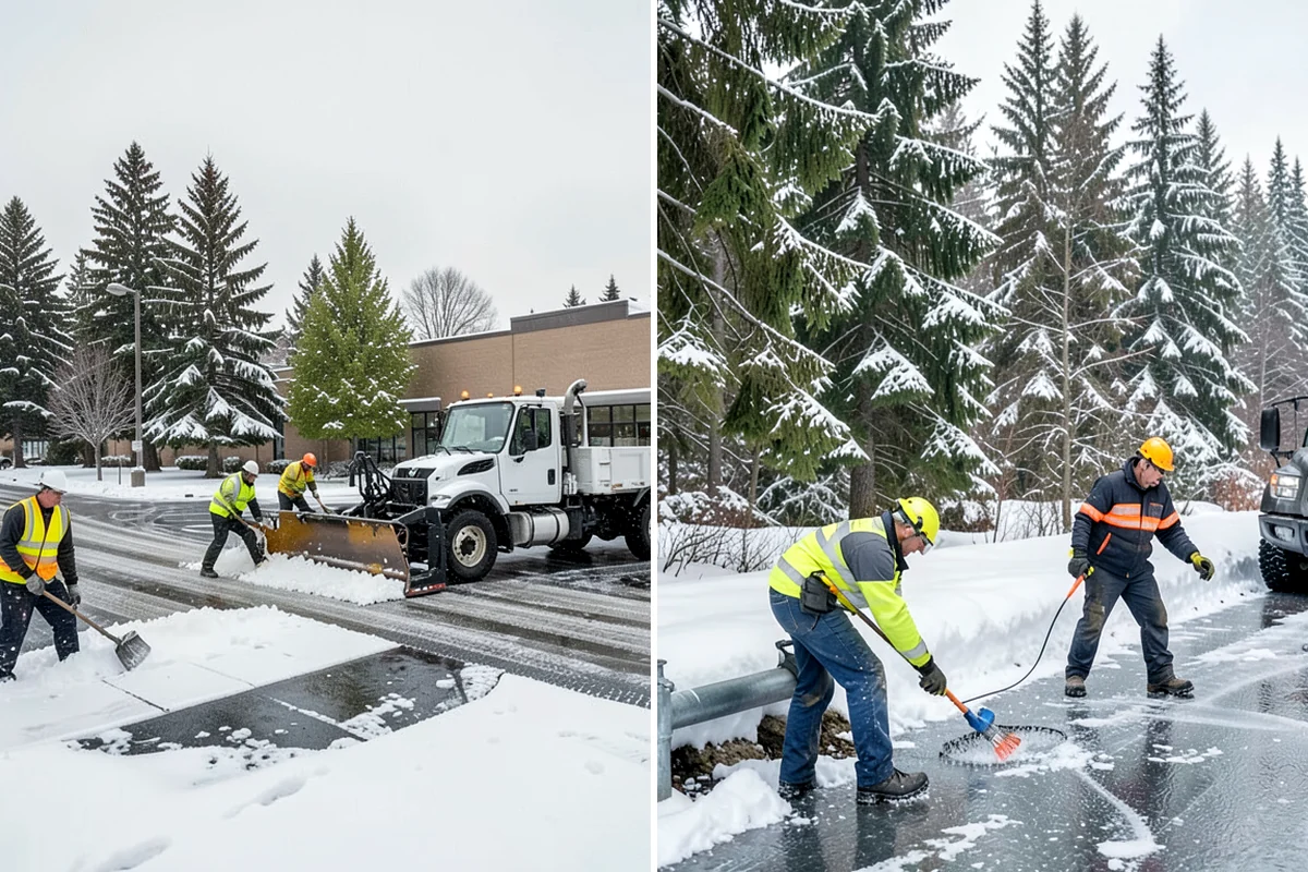 Residential Deicing in Seattle, King County, WA - Walk the property to map sloped driveways, shaded walks, and step landings