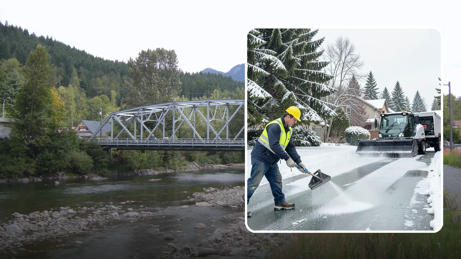 Residential Deicing in Skykomish, King County, WA - Targeted deicing that keeps Western Washington driveways, walkways, and front steps free of the black ice that forms after...