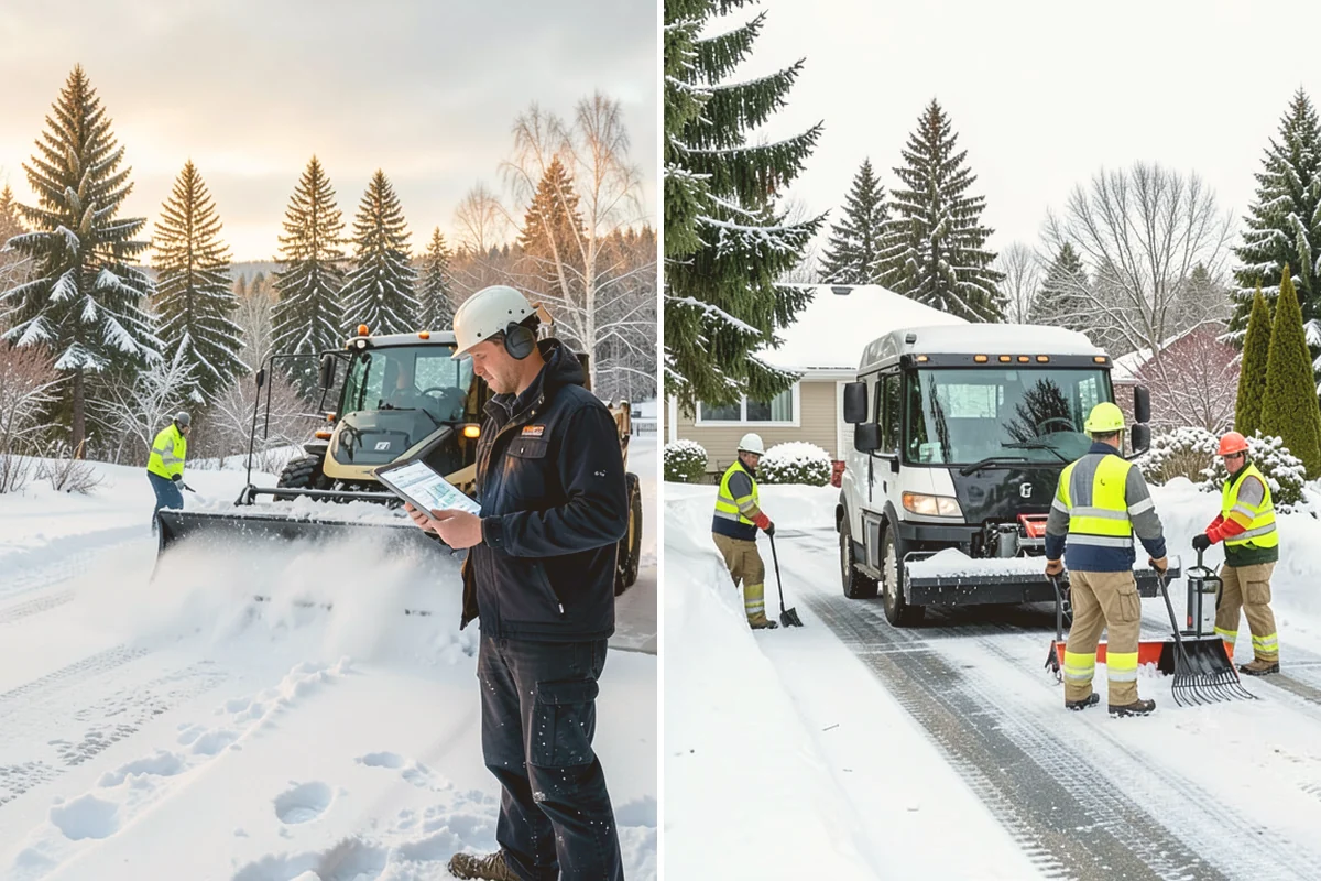 Residential Deicing in Stanwood, Snohomish County, WA - Walk the property to map sloped driveways, shaded walks, and step landings