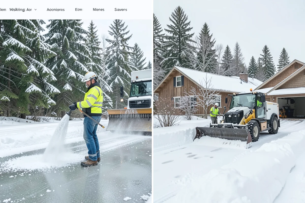 Residential Deicing in Sumner, Pierce County, WA - Walk the property to map sloped driveways, shaded walks, and step landings