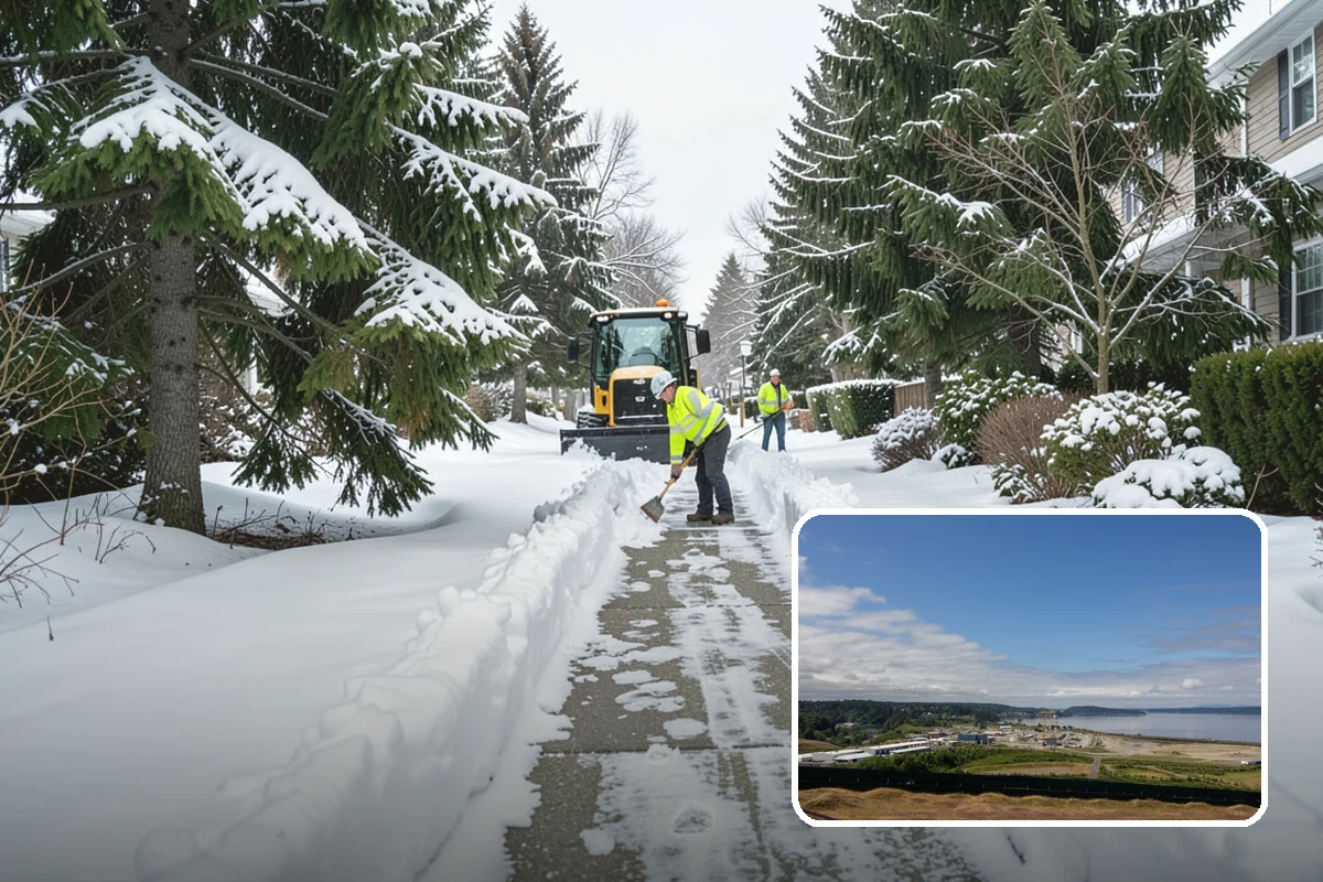 Residential Deicing in University Place, Pierce County, WA - Prevents falls on shaded, slow-thawing entry paths