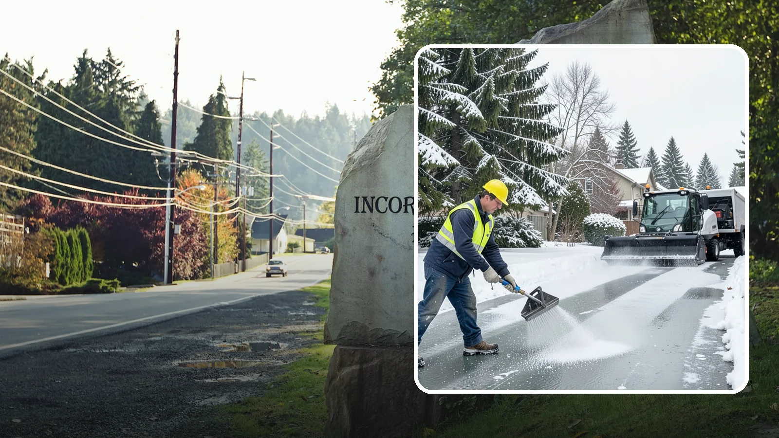 Residential Deicing in Wilkeson, Pierce County, WA - Targeted deicing that keeps Western Washington driveways, walkways, and front steps free of the black ice that forms after...