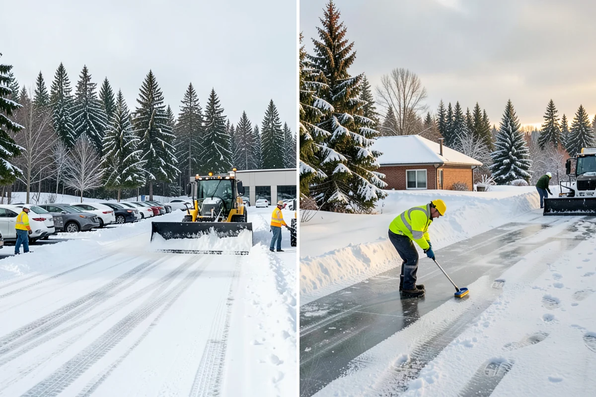 Residential Parking Lot Snow Removal in Arlington, Snohomish County, WA - Walk the lot to map stall layout, drainage, and where cars stay parked