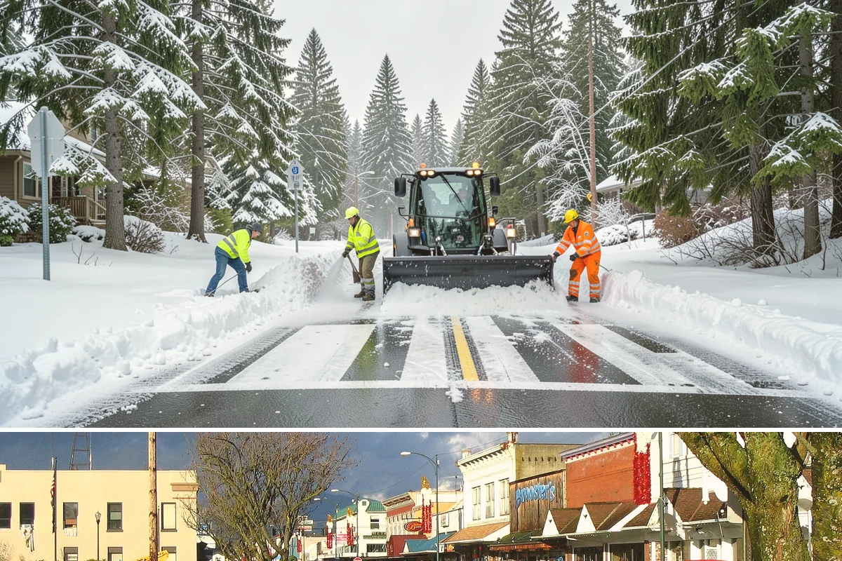 Residential Parking Lot Snow Removal in Arlington, Snohomish County, WA - Western Washington lowland snow clusters between late November and February, with elevated risk during La Nina winters.