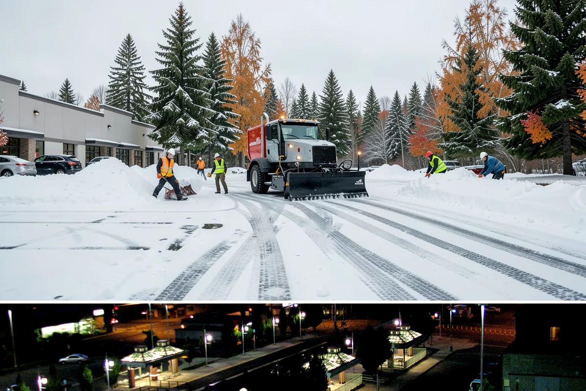 Residential Parking Lot Snow Removal in Auburn, King County, WA - Western Washington lowland snow clusters between late November and February, with elevated risk during La Nina winters.