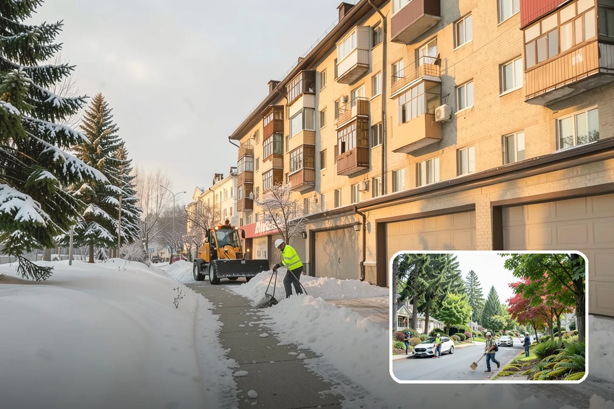 Residential Parking Lot Snow Removal in Beaux Arts Village, King County, WA - Residents keep access to their vehicles during rare but disruptive lowland storms